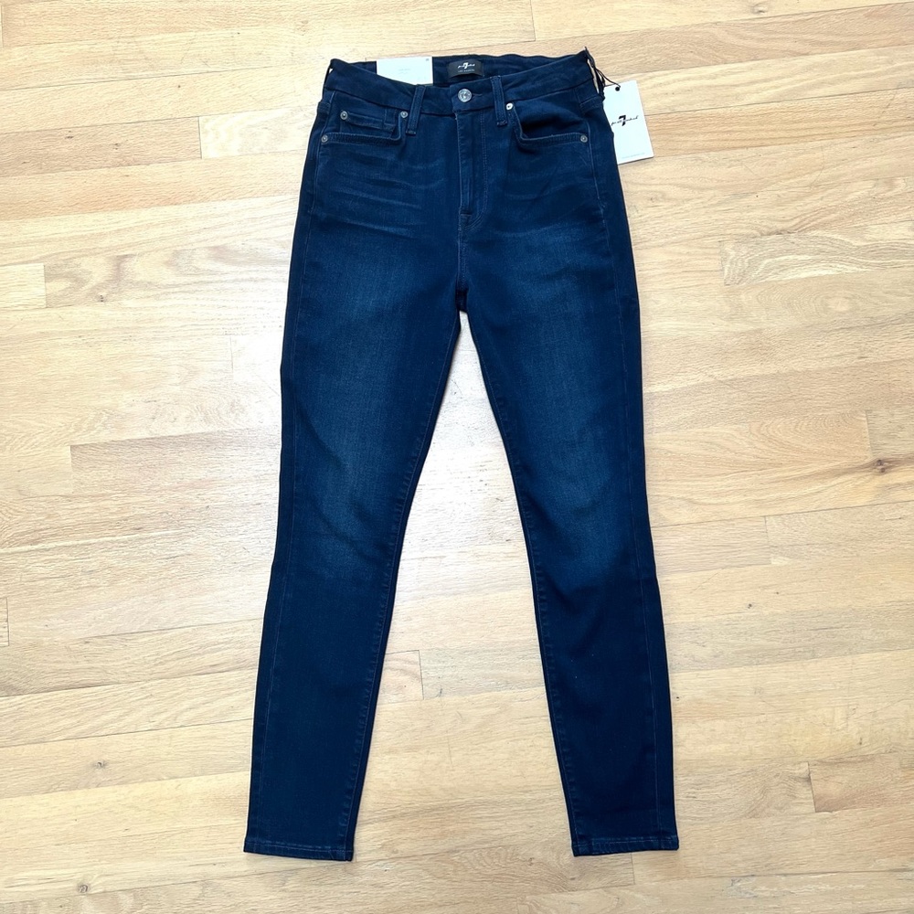 NWT 7 for All Mankind Skinny Jeans Slim Illusion 26